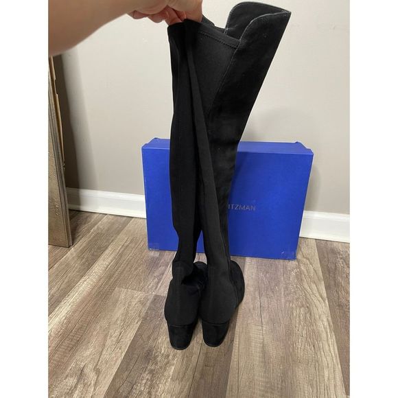 STUART WEITZMAN Gillian Suede Knee-High Boots - Picture 4 of 6